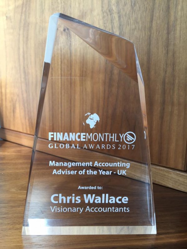 Chris Wallace wins Finance Monthly Global Award 2017