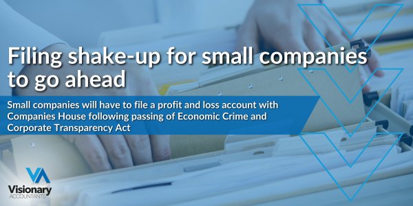 Visionary Accountants | Filing shake-up for small companies to go ahead