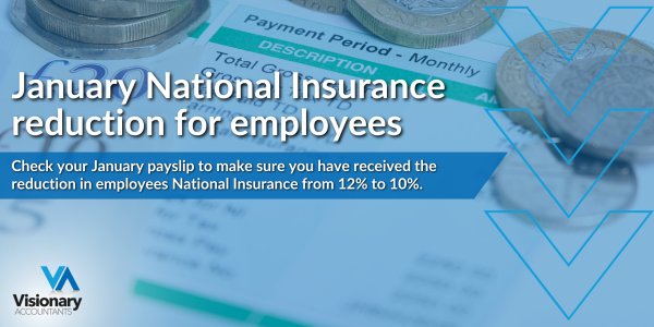 VA | January National Insurance reduction for employees